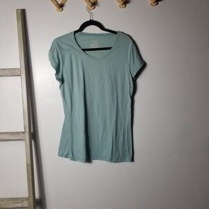 NO BOUNDARIES WOMEN'S LIGHT GREEN BLOUSE SIZE XL